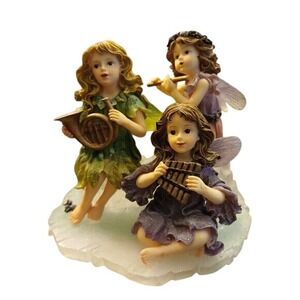 BOYDS WEE FOLKSTONES FAERIES COLLECTION JILLIAN, PIPER, & MELODY SUGAR PLUM#73B5
